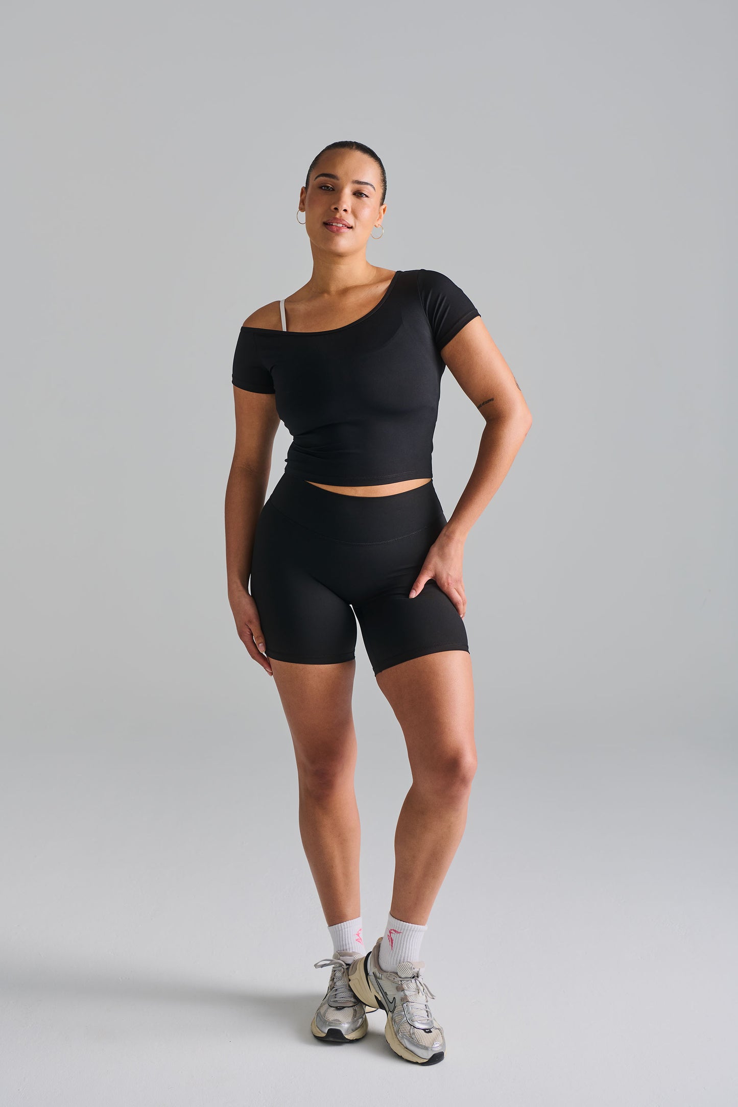 Mid-Waist Sculpt Biker Short Printed